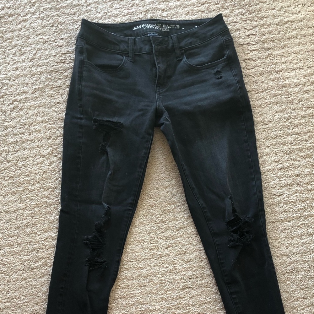 American Eagle black skinny jeans